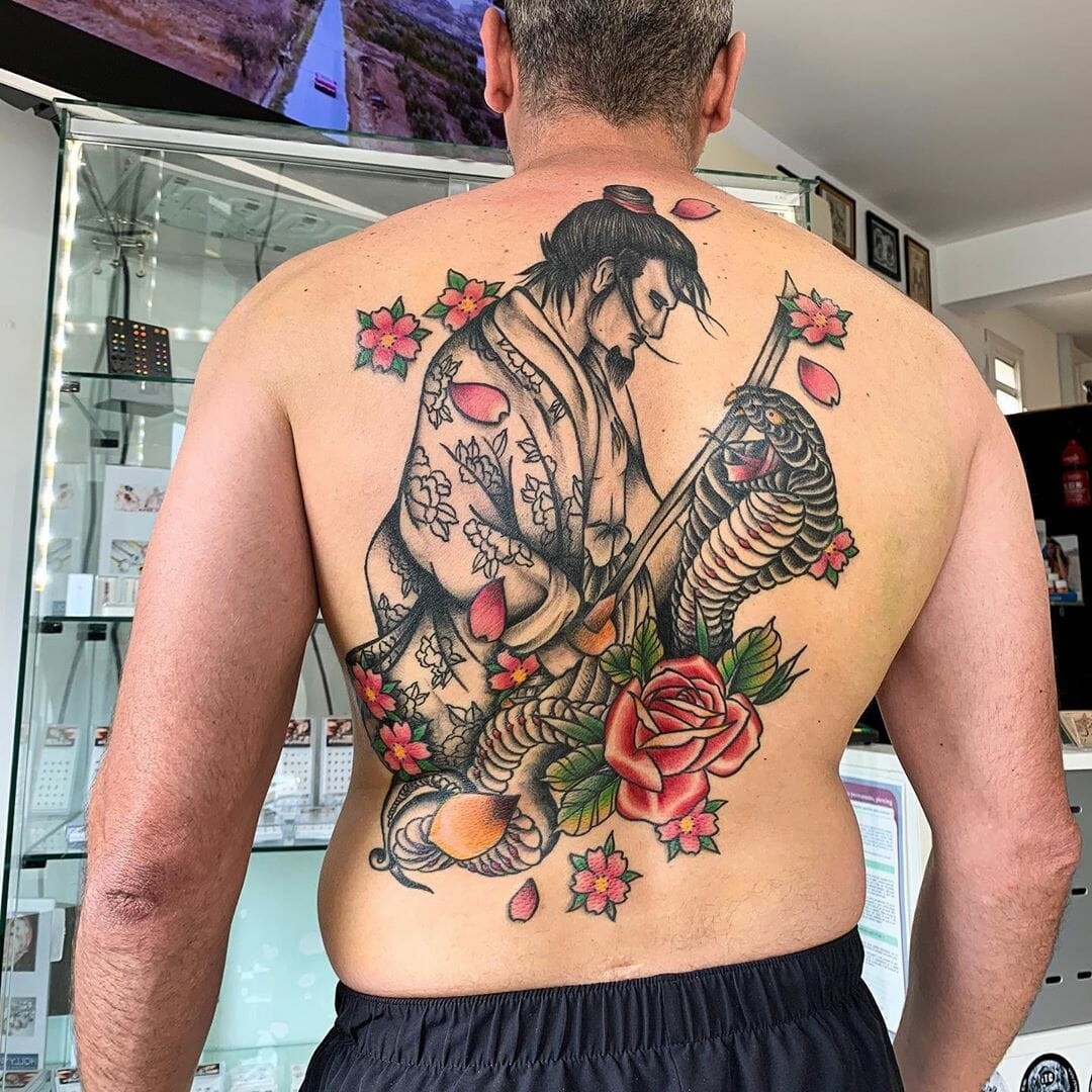 Japanese Tattoo Over Back