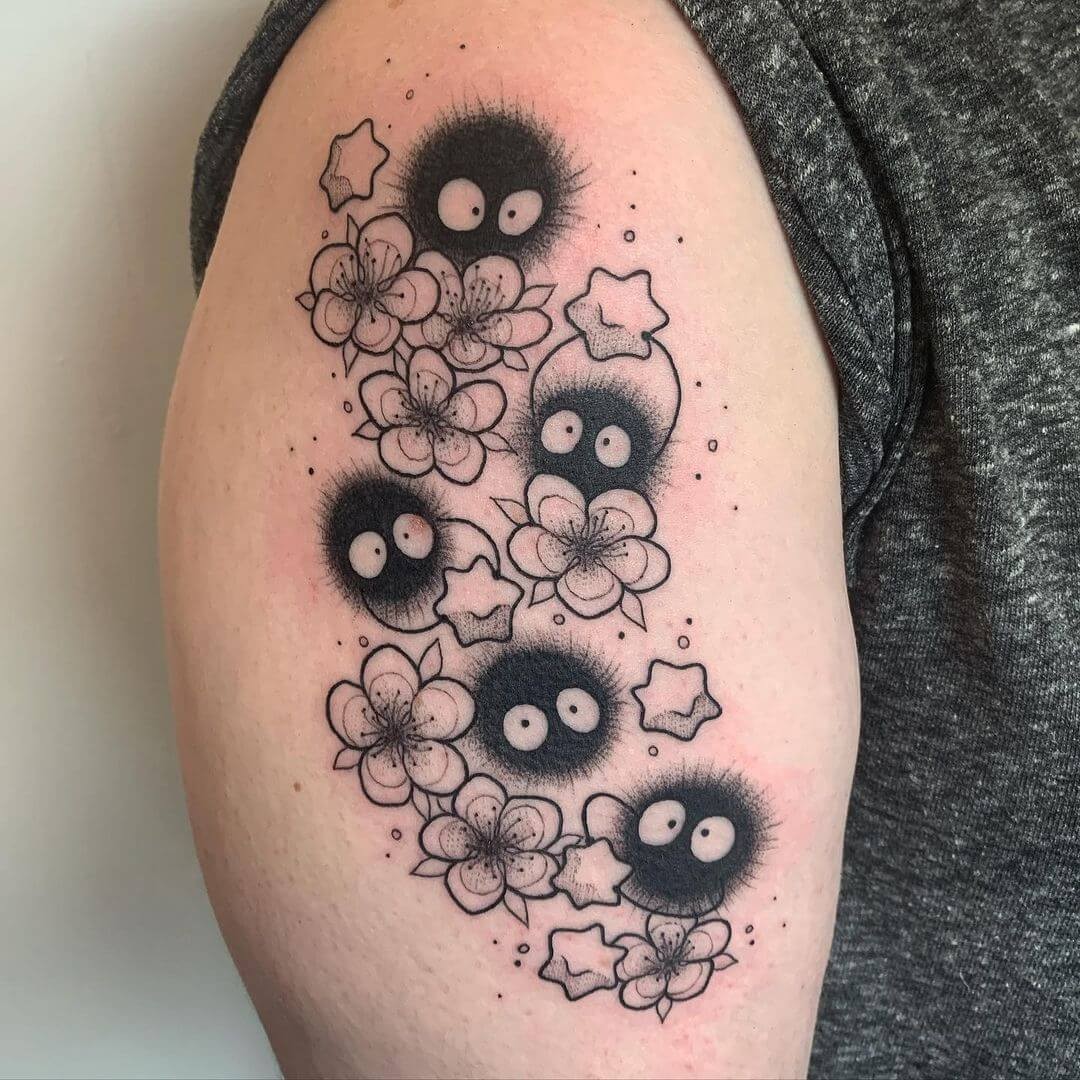 Totoro Soot Sprite Kadama Tattoo