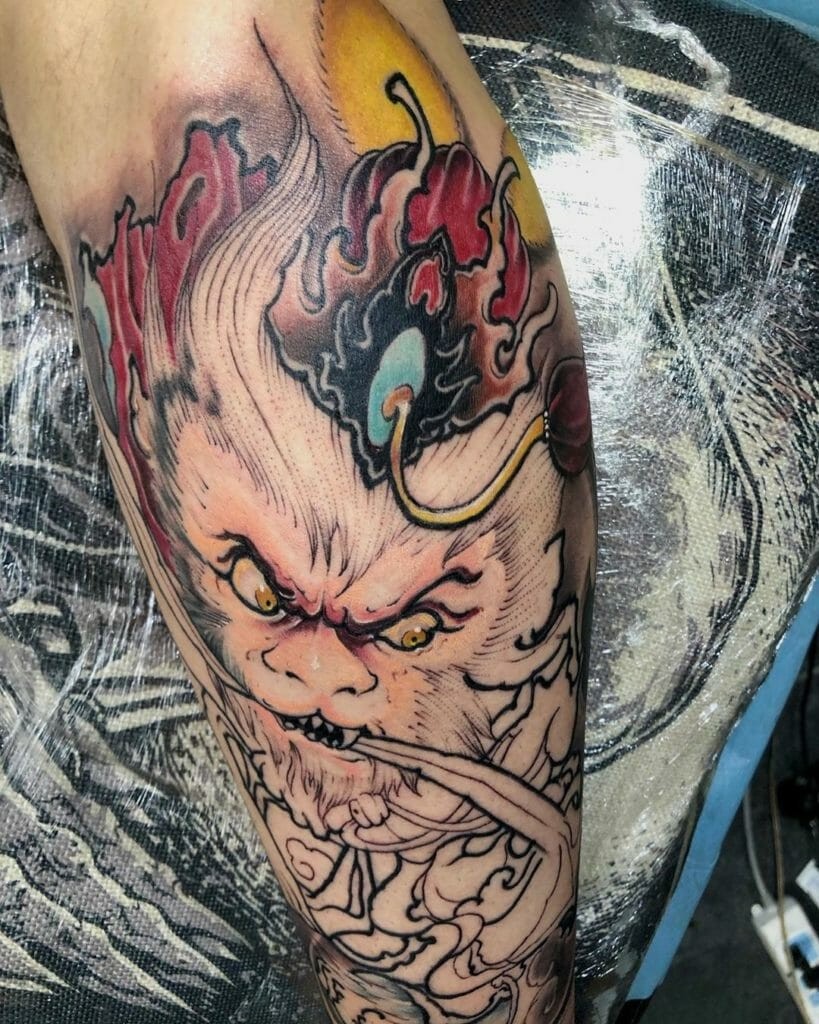 Cool Monkey King Tattoo