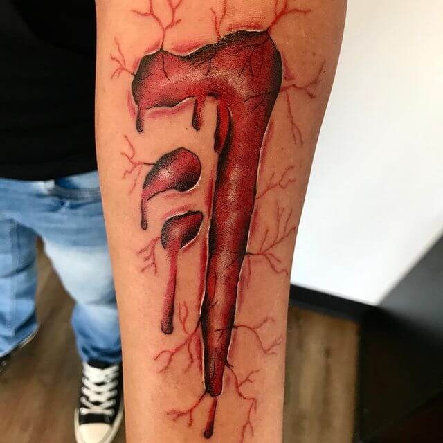 Red Blood Inspired Tattoo