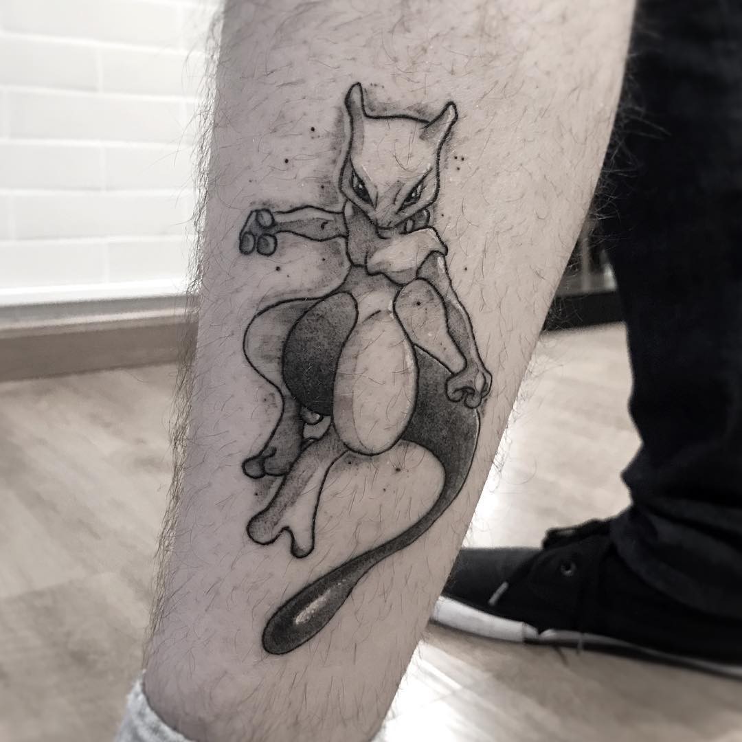 Cool Mewtwo Tattoo