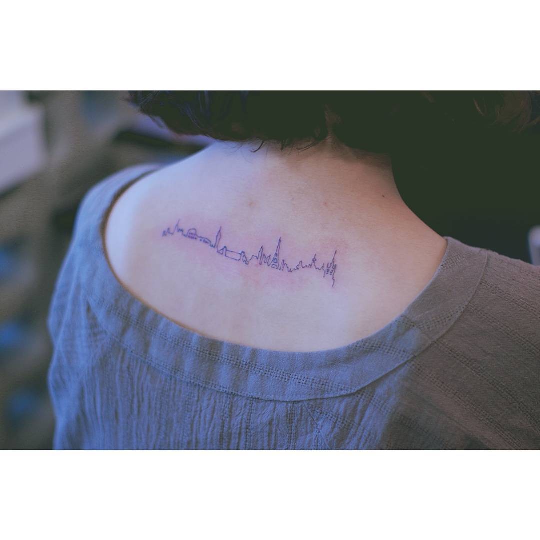 Mystery Skyline Tattoo Art