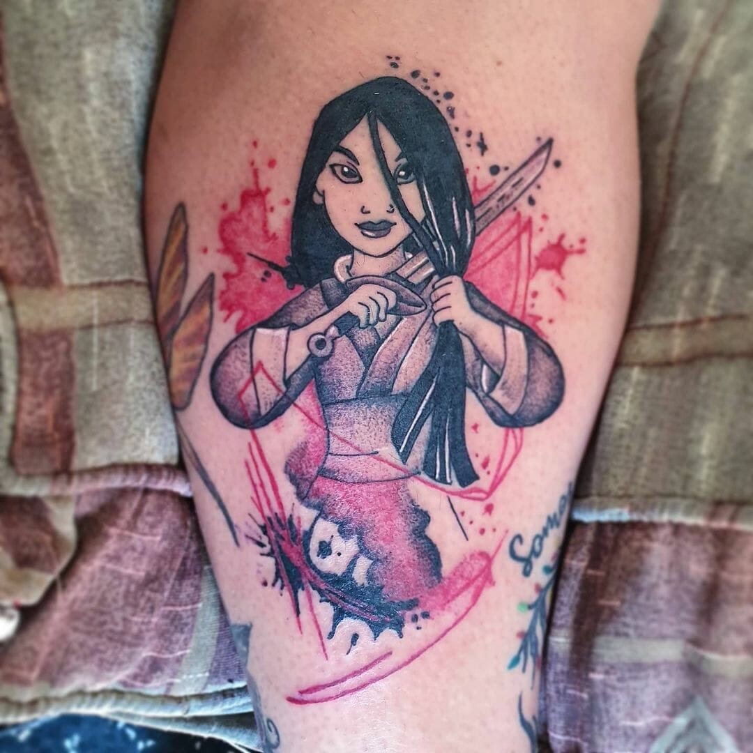 Badass Disney Tattoo Concept From The Iconic Mulan Scene