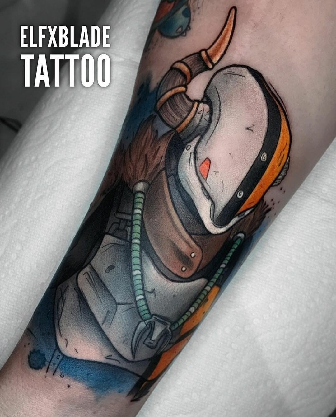 Destiny Titan Tattoo Design Based On Lord Shaxx