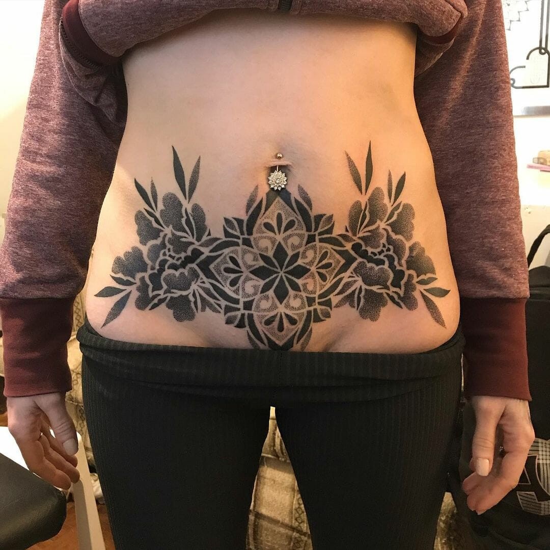 The Floral Mandala Scar Tattoo Of Healing And Self-awakening