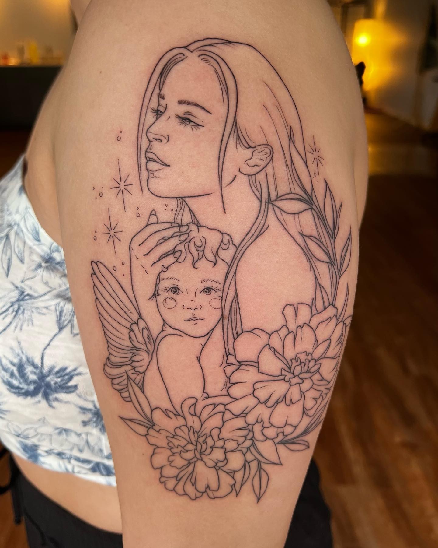 Floral Mom Tattoo