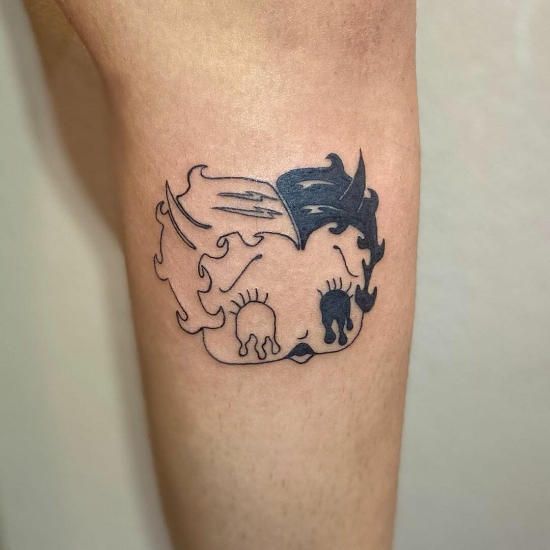 Yin-Yang Betty Boop Tattoo