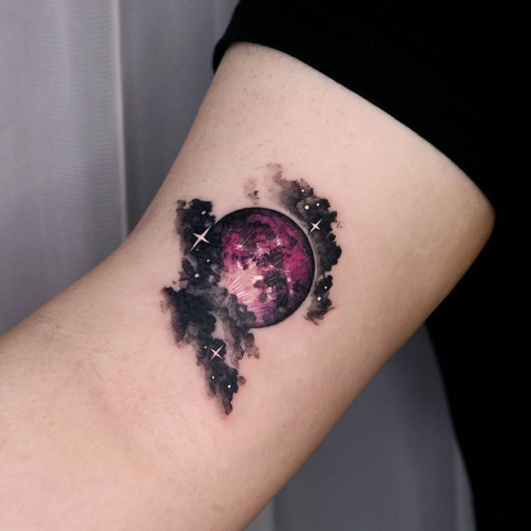 Mystical Black Cloud Tattoo