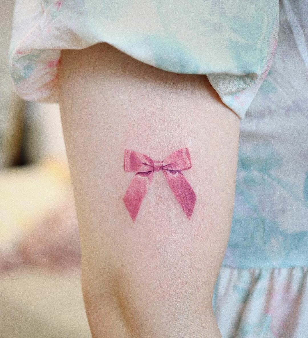 Colourful And Pretty Ribbon Tattoos