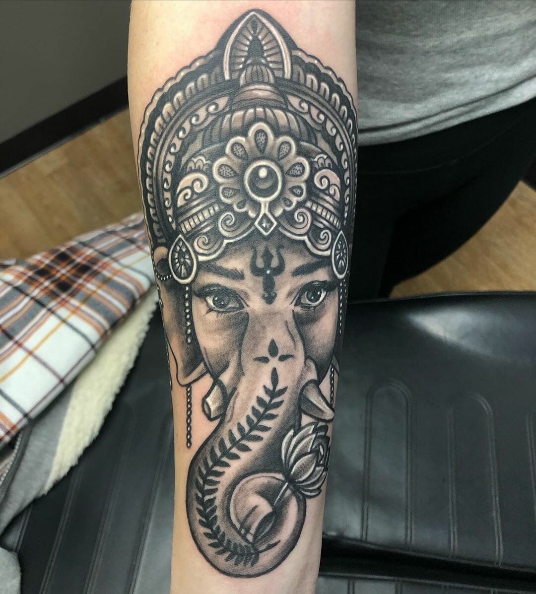 Ganesha Tattoo On Forearm