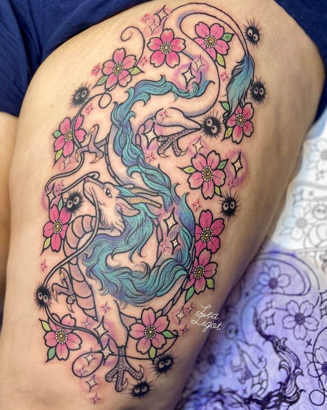 Studio Ghibli Tattoo Sleeve