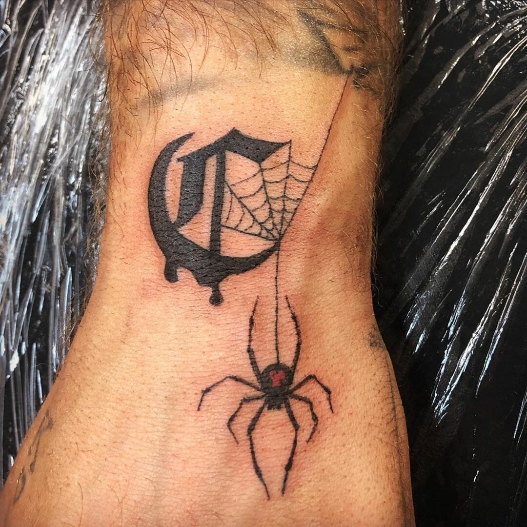 Widow Spider Web Tattoos For Men