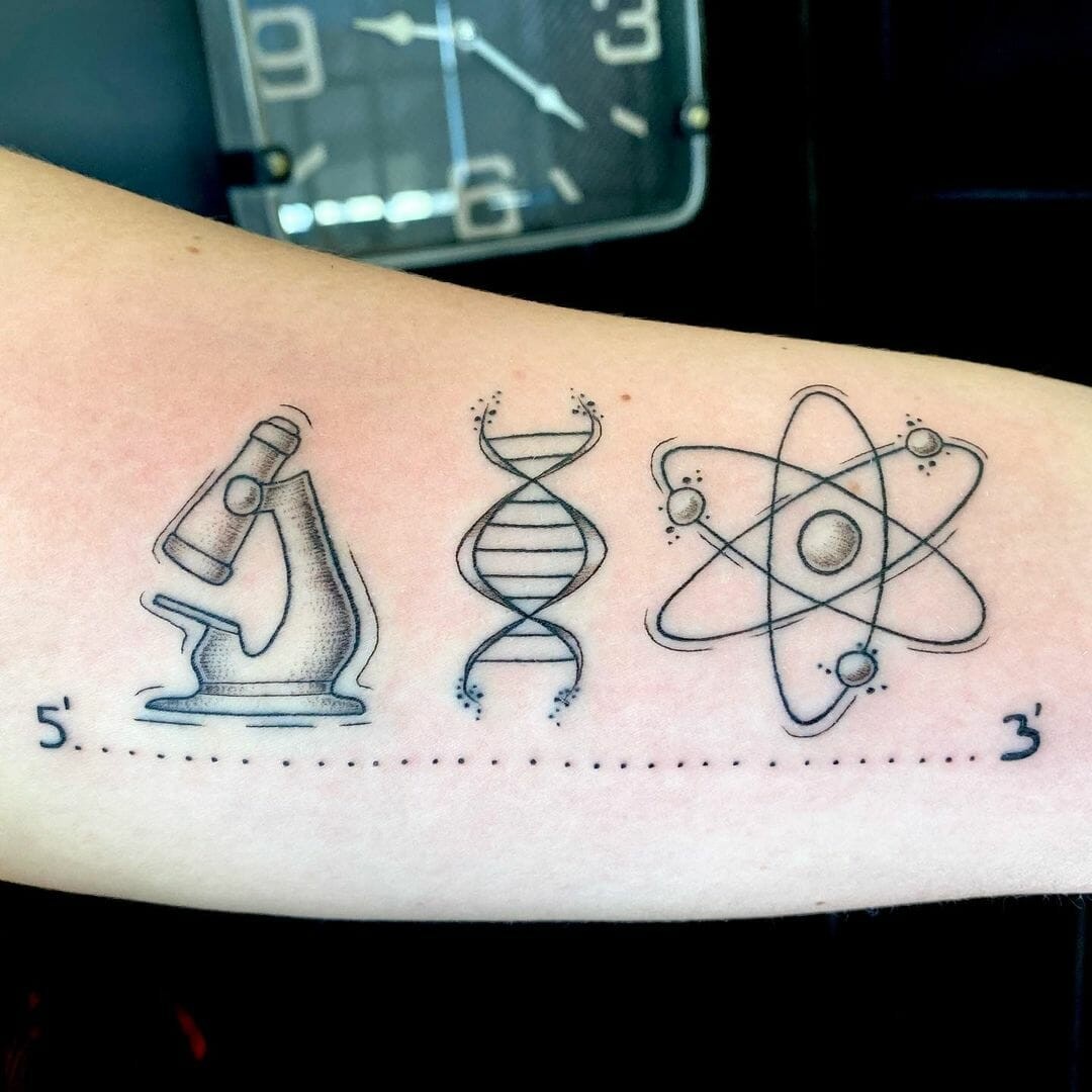 Brilliant Atom Tattoos For Science Lovers