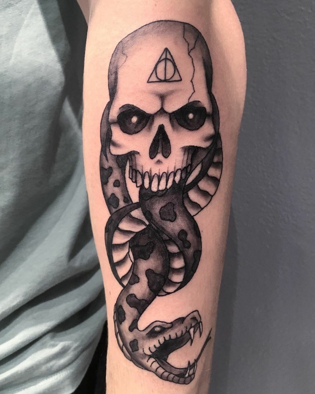 Black Dark Mark Tattoo