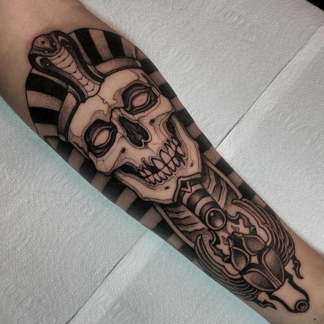 Pharaoh Skull Tattoo Ideas