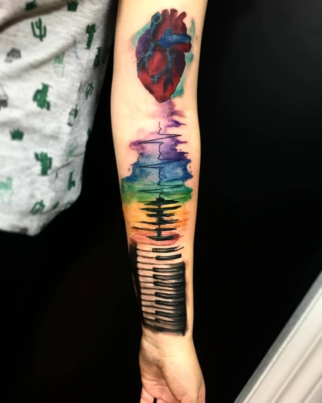 The ‘Music Is Life’ Keyboard Tattoo For Music Lovers