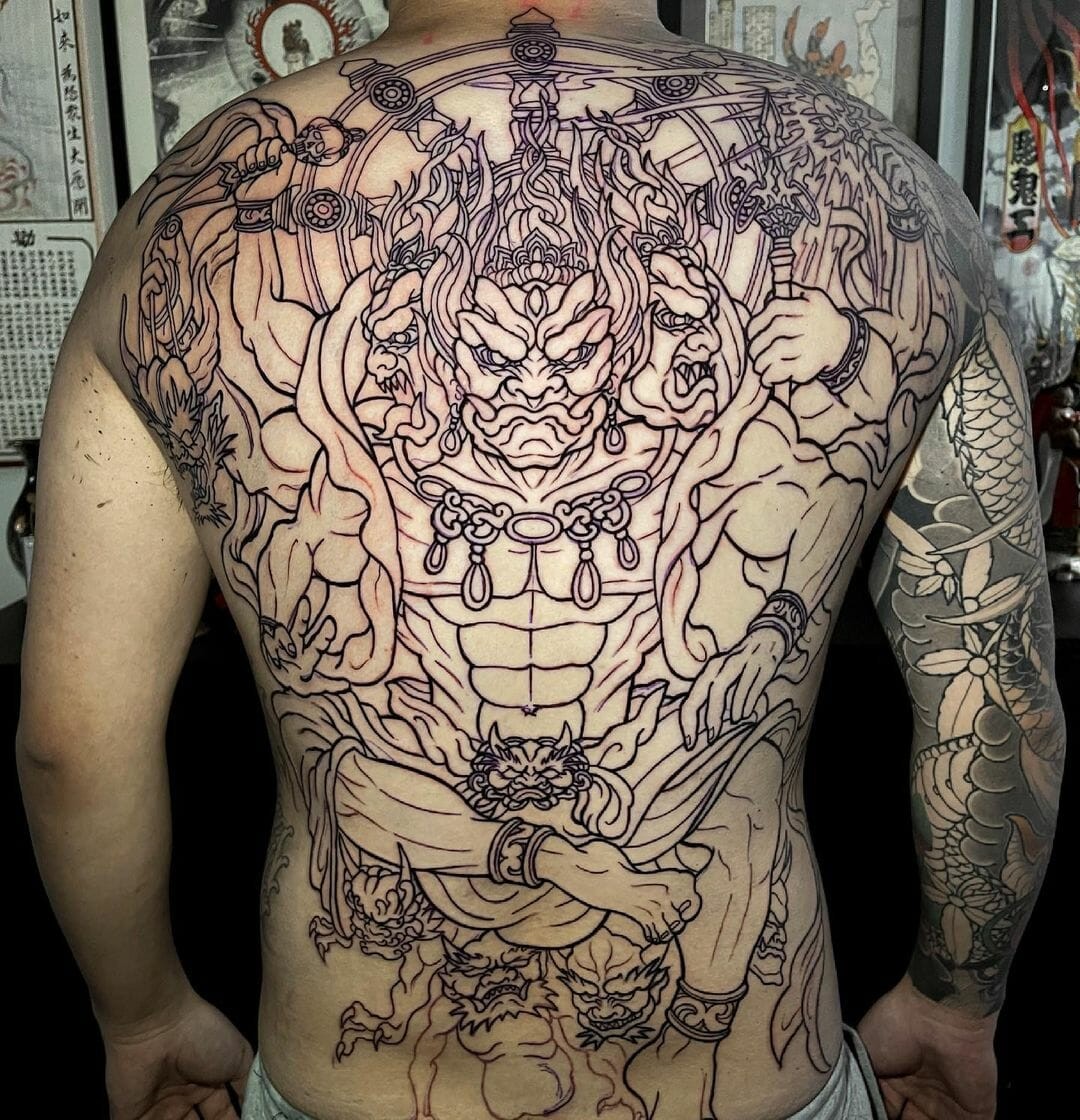 Japanese Ashura Tattoo Designs