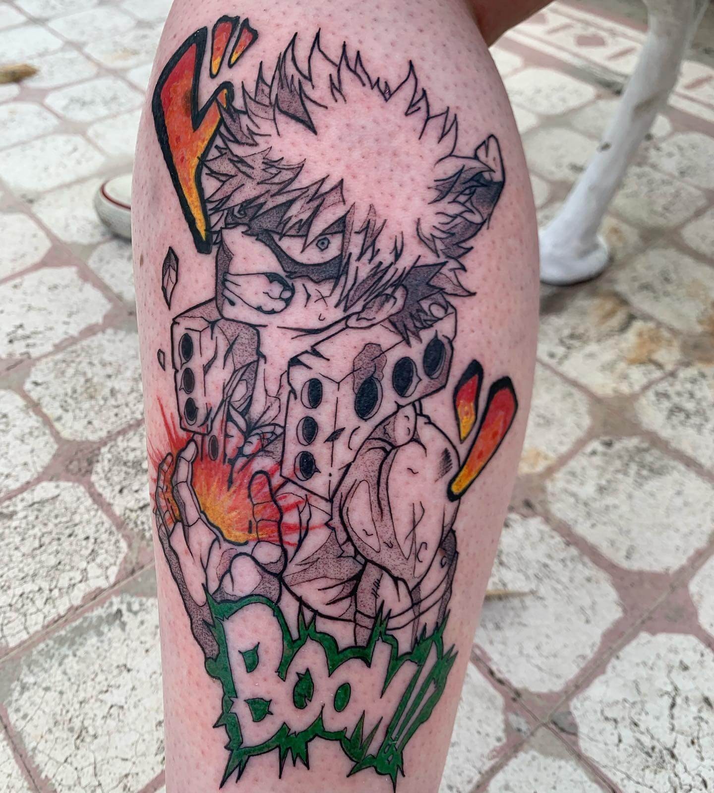 Katsuki Bakugou Tattoo Ideas In Cartoon