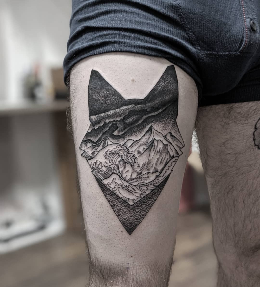 Night Sky Animal Tattoo