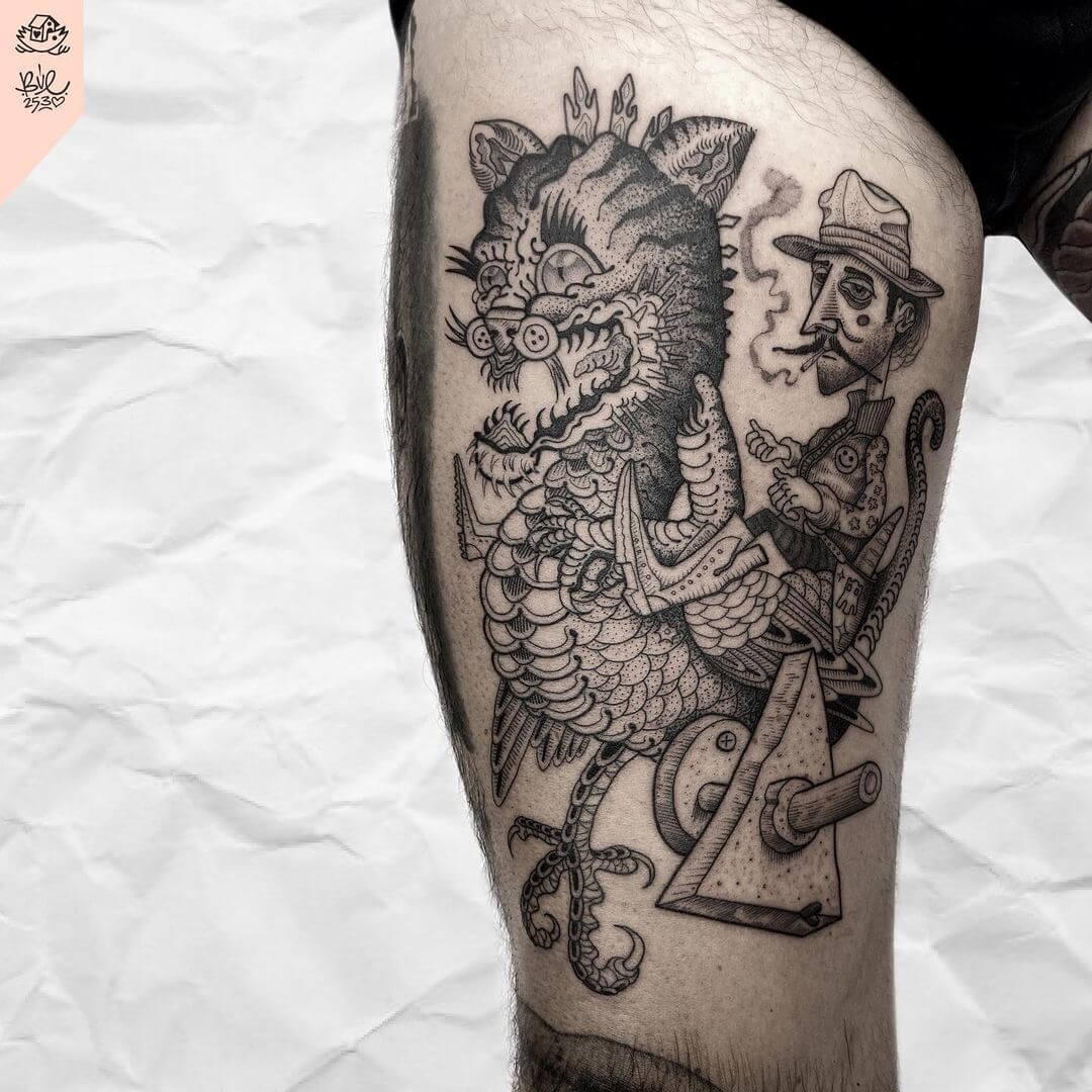 Crazy Tattoos With Weird Creatures