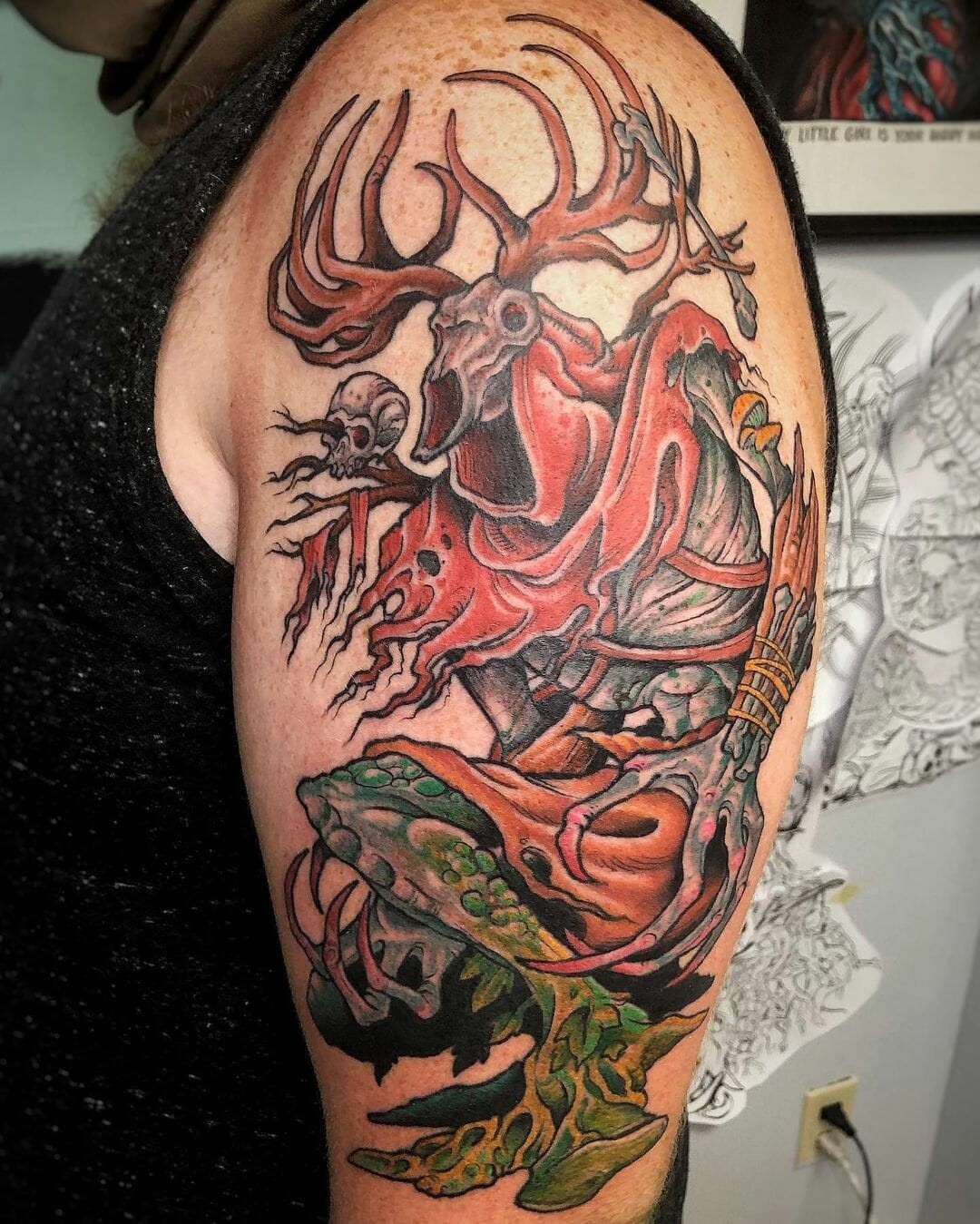 Colored Leshen Tattoo