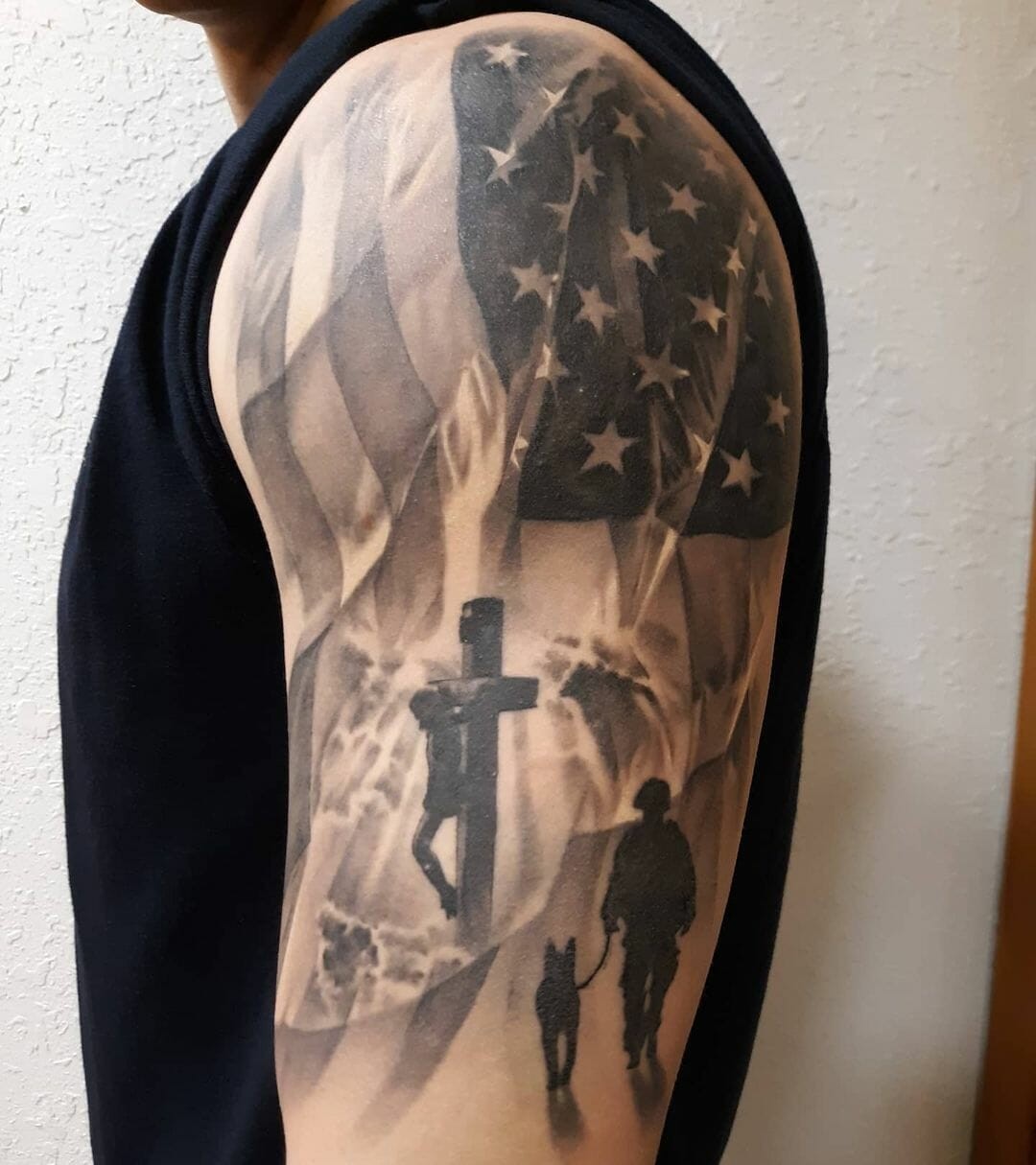 The Patriotic American Flag Tattoo