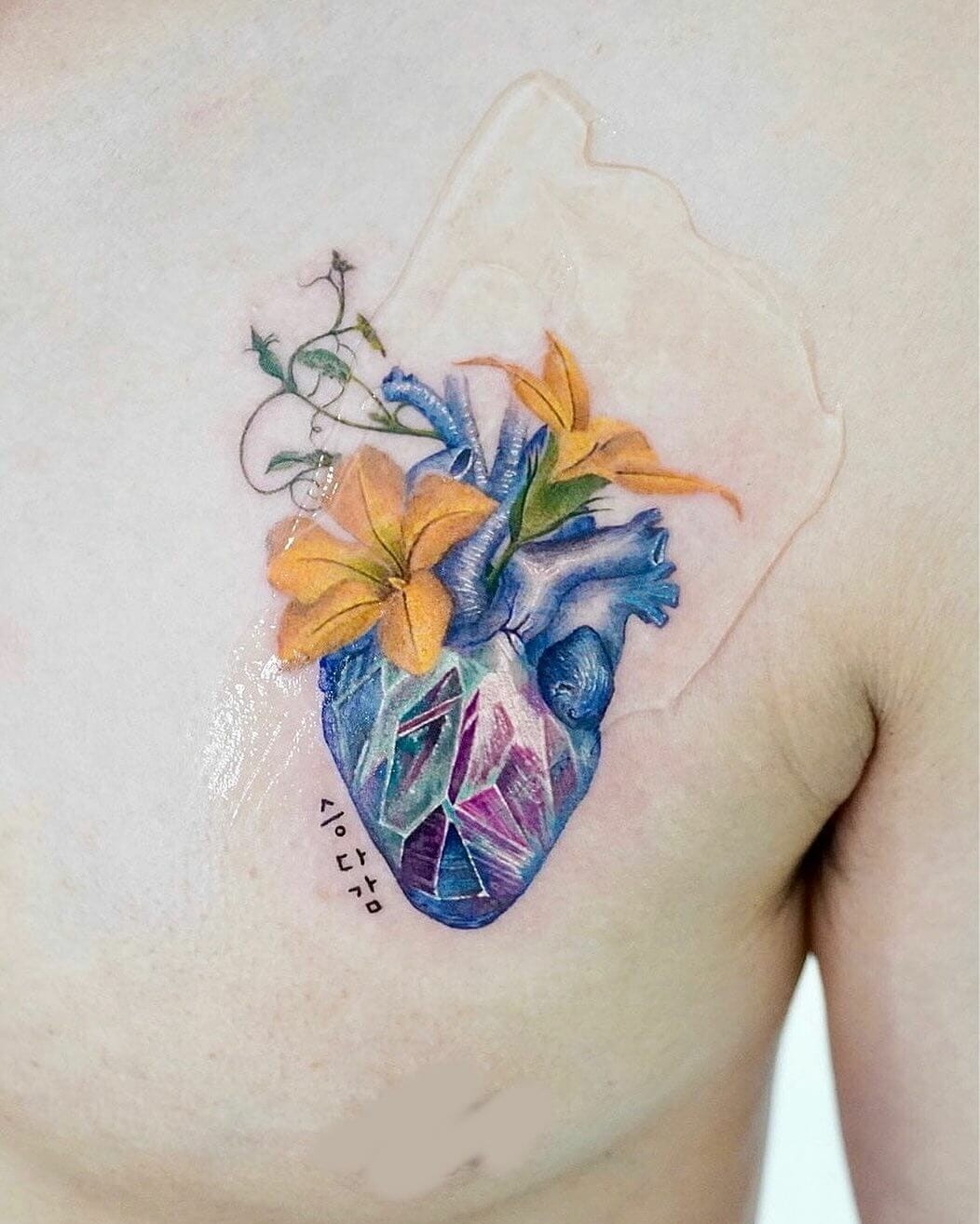 Heart Chest Tattoo