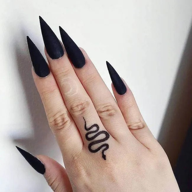 Finger Dot Tattoo