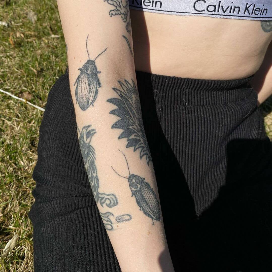 Bug Cockroach Tattoo