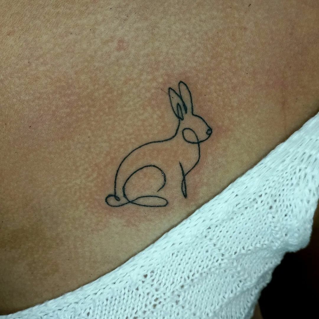 Rabbit Fine Line Tattoos