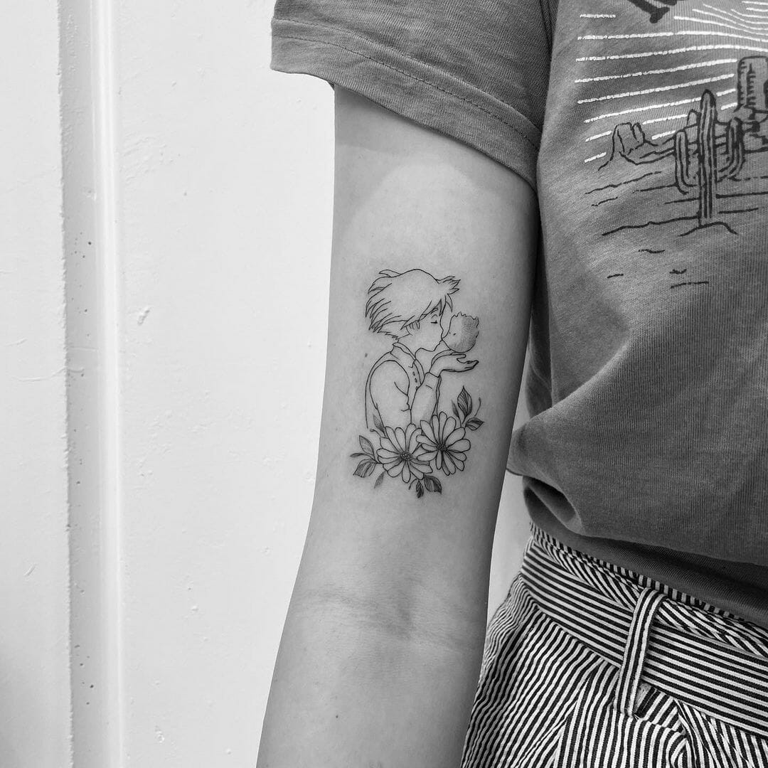 Howl’s Moving Castle Calcifer Tattoo