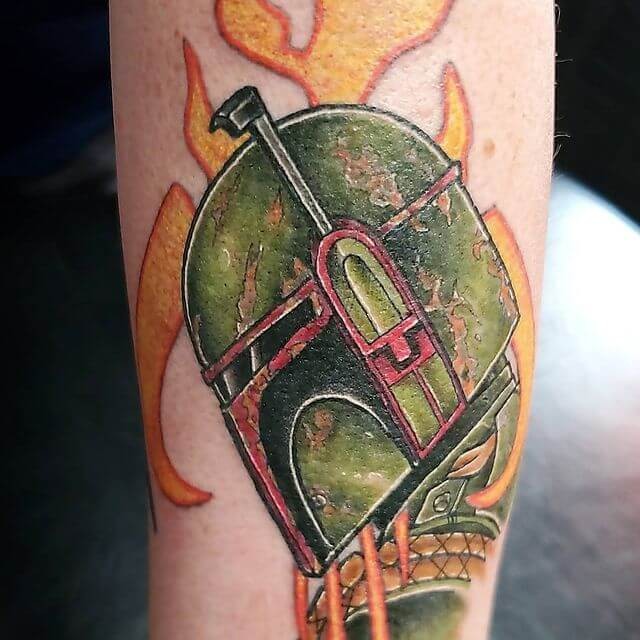 Small Boba Fett Tattoo