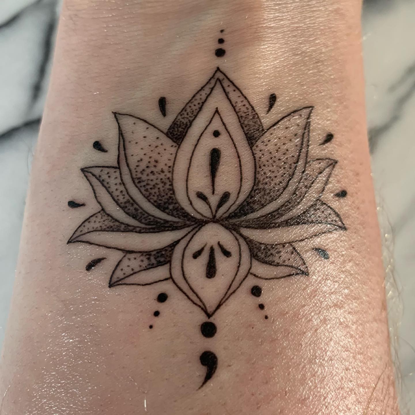 Lotus Mental Health Tattoos