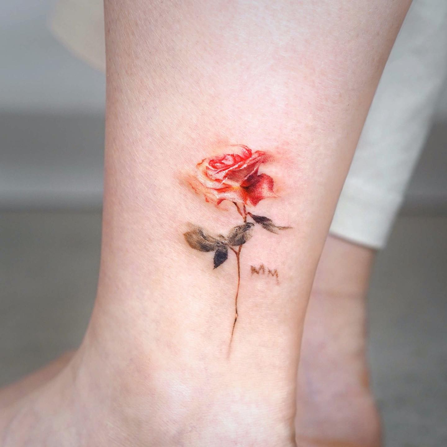 Simple Rose Tattoo