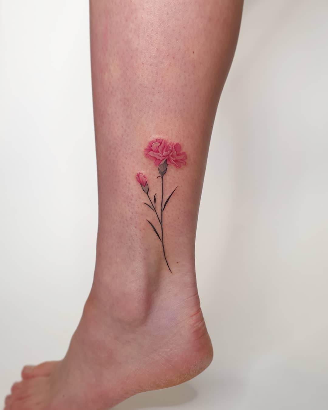 January Birth Flower Tattoo