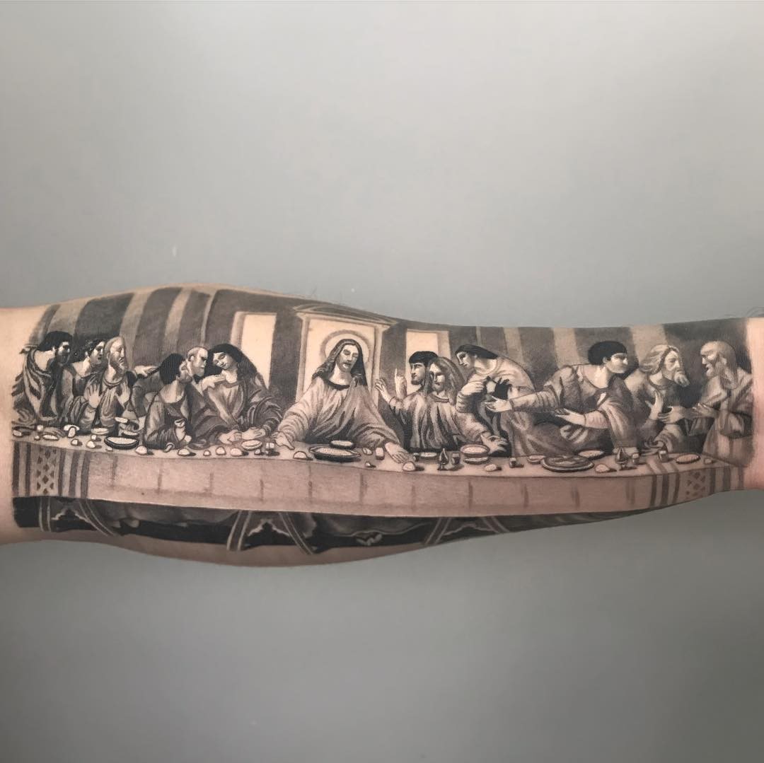 Ultimate Cena Last Supper Tattoo