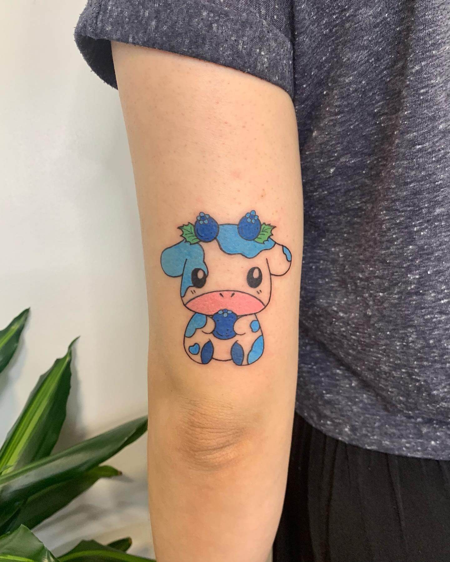 Moo-Berry Tattoo Design