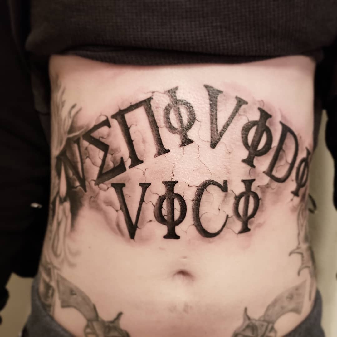 Stomach Vici Tattoo Designs