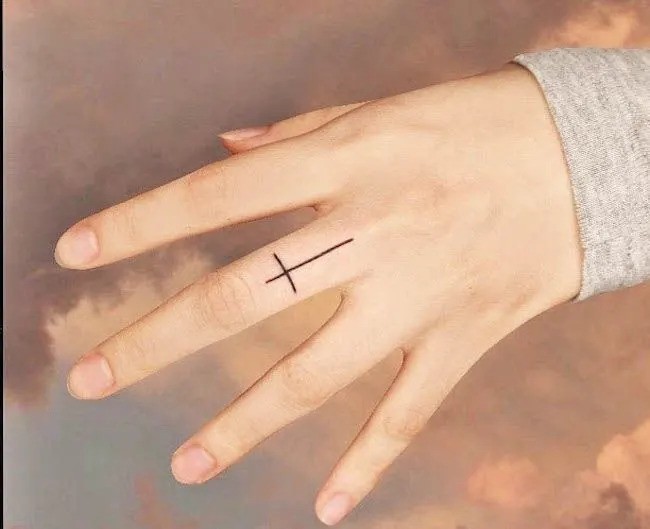 Finger Dot Tattoo