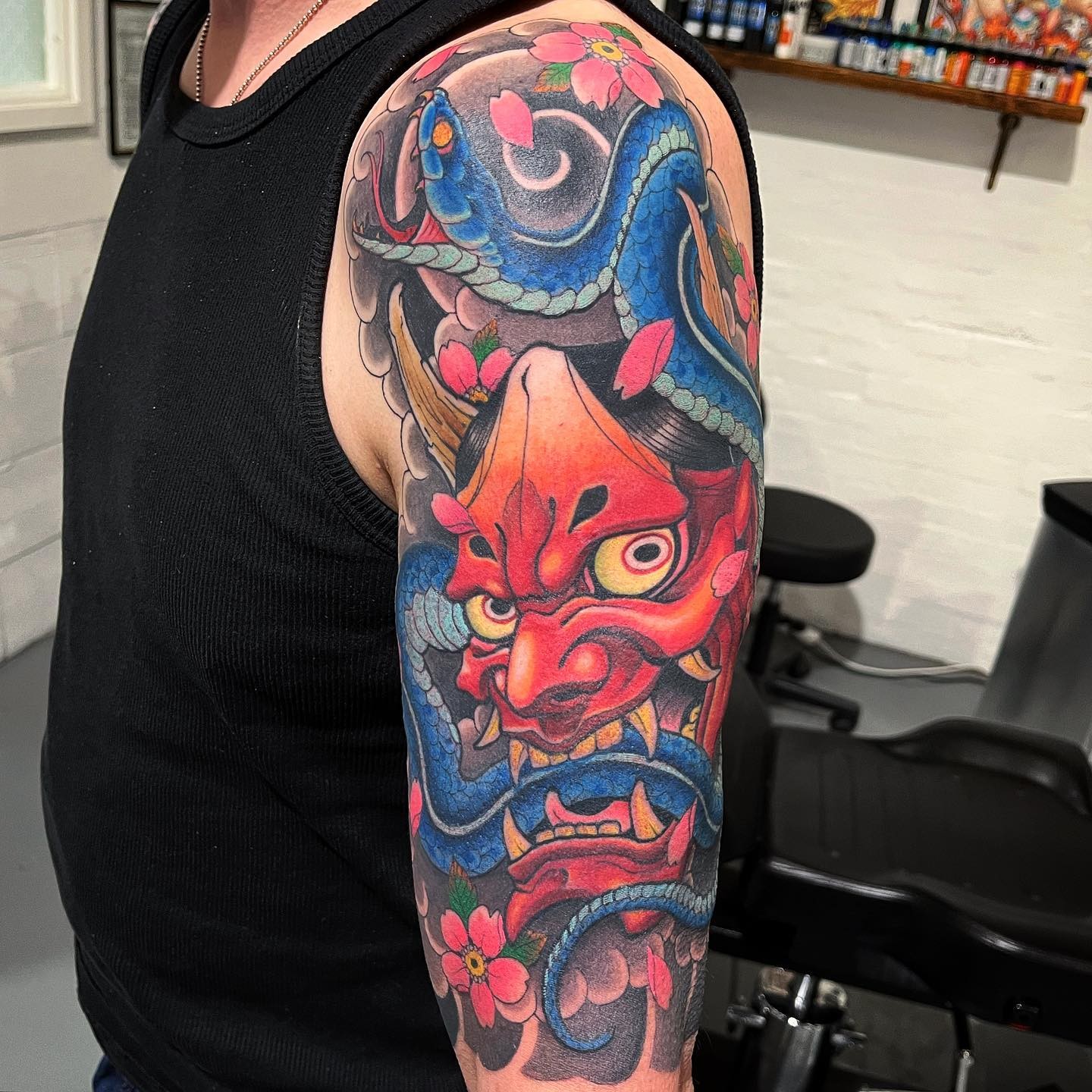 Japanese Hannya Mask Tattoo