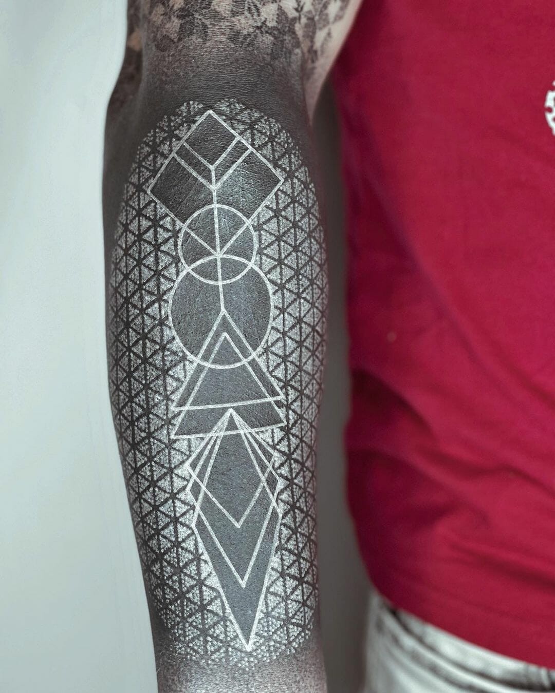 Geometric Black And White Tattoos