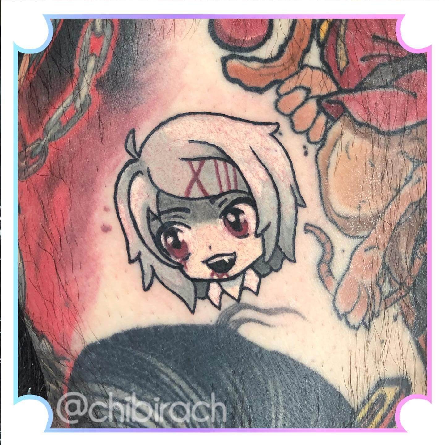 Cute Chibi Juuzou Suzuya Tattoo Design