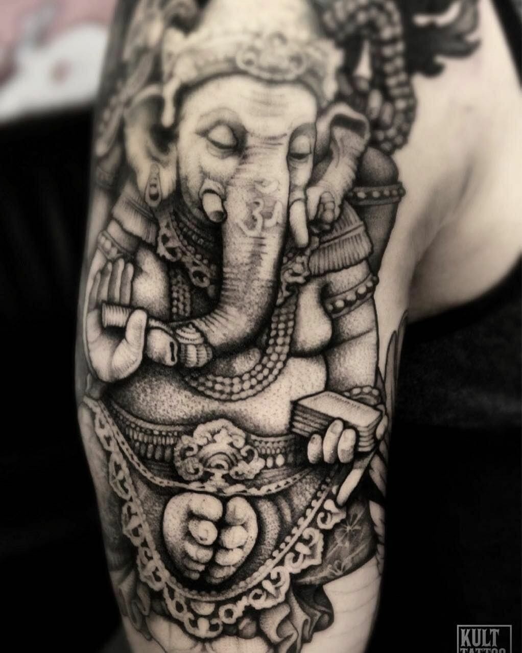 Ganesh Tattoo Sleeve