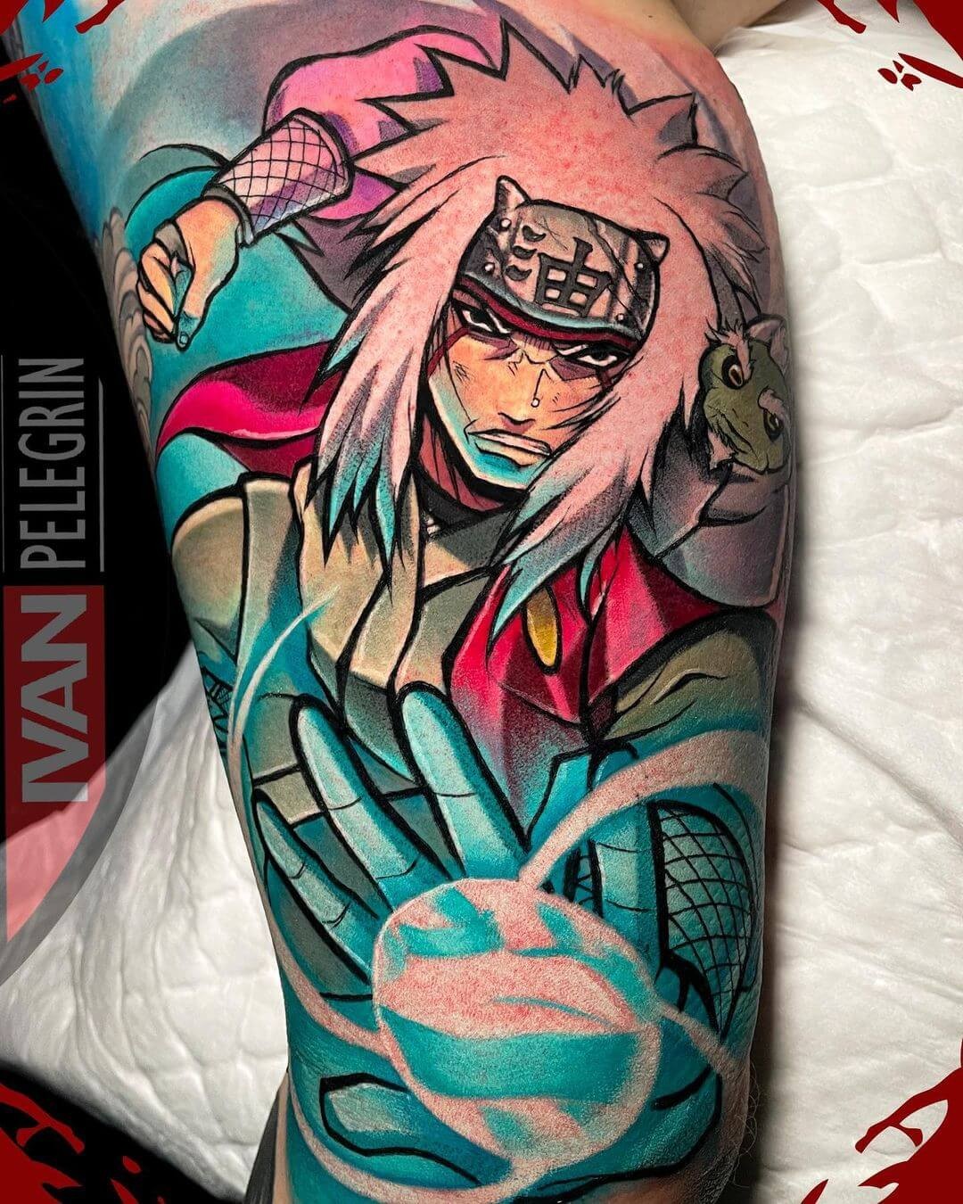 The Super Cool Jiraiya X Rasengan Tattoo