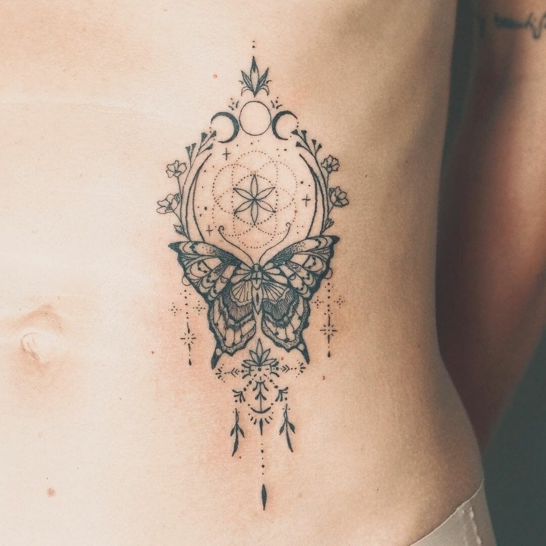 Triple Moon Goddess Tattoo