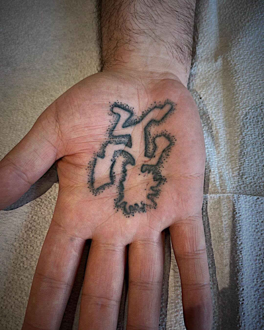 Fantastic Juggalo Palm Tattoo Designs