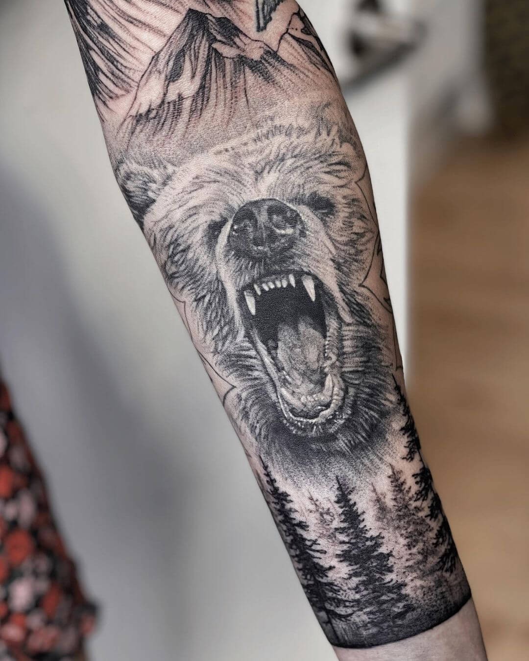 Powerful Bear Tattoos