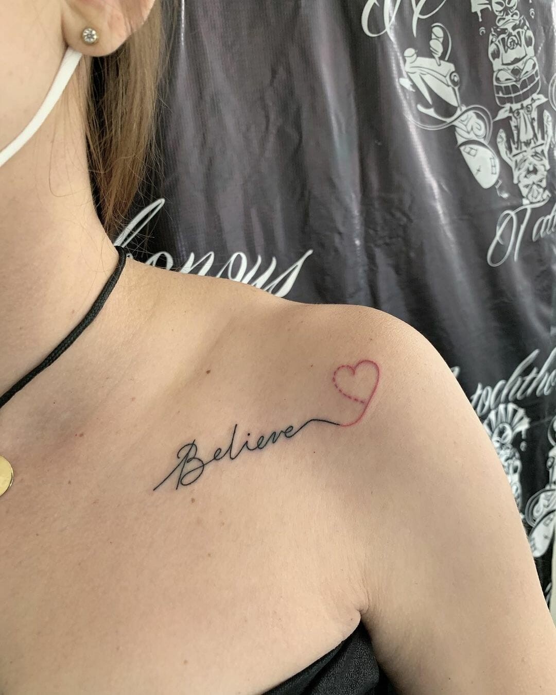 Believe Tattoo With Heart