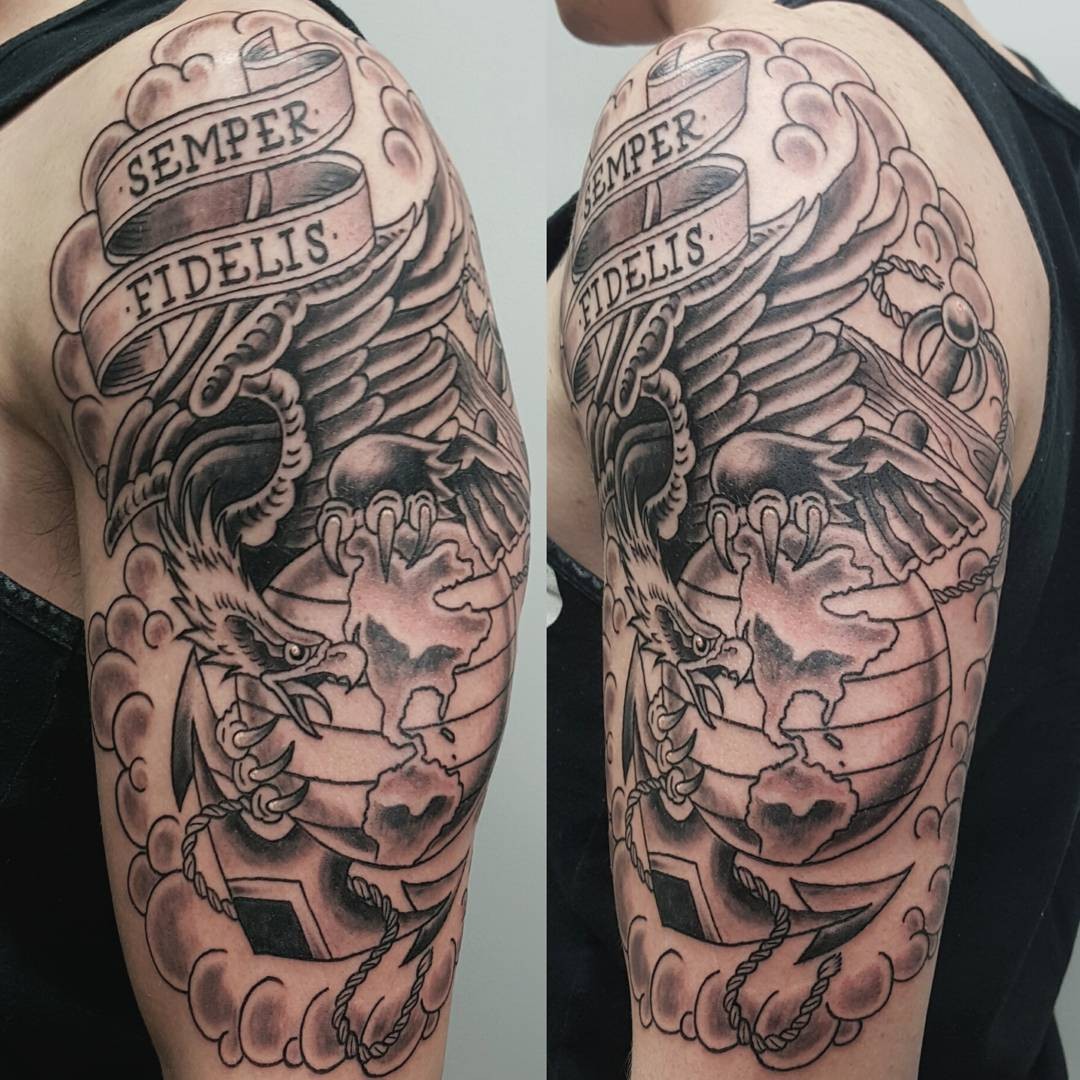 Semper Fi Marines Corps Logo Tattoo