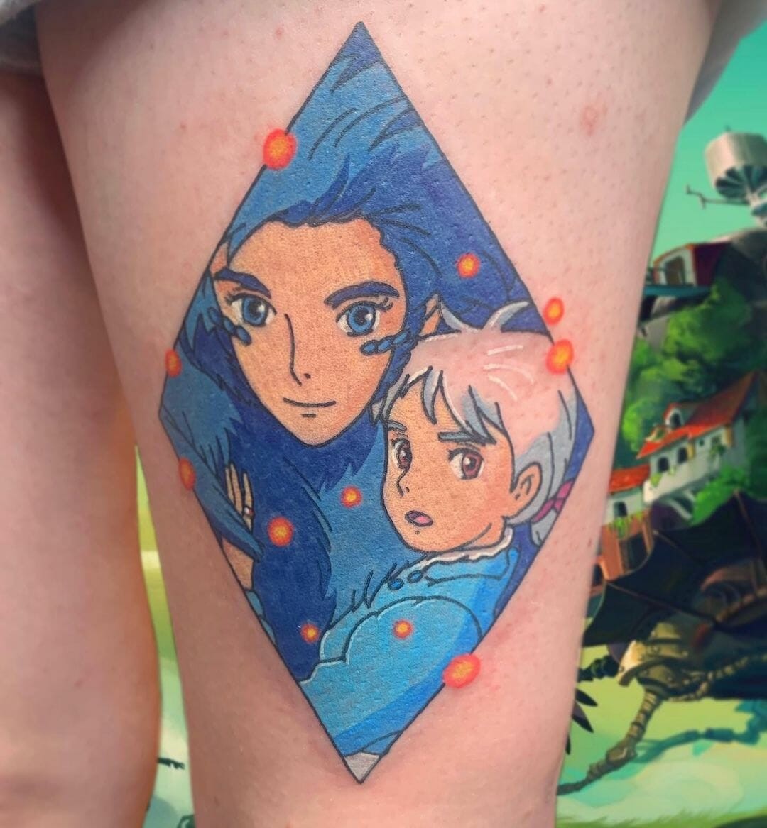 Howl’s Moving Castle  Color Tattoo